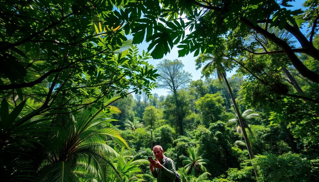 konservasi hutan tropis dengan drone
